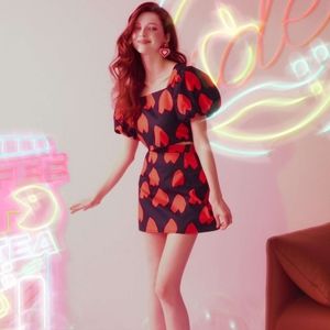 NWT Blouse (Hearts) Pink and Navy